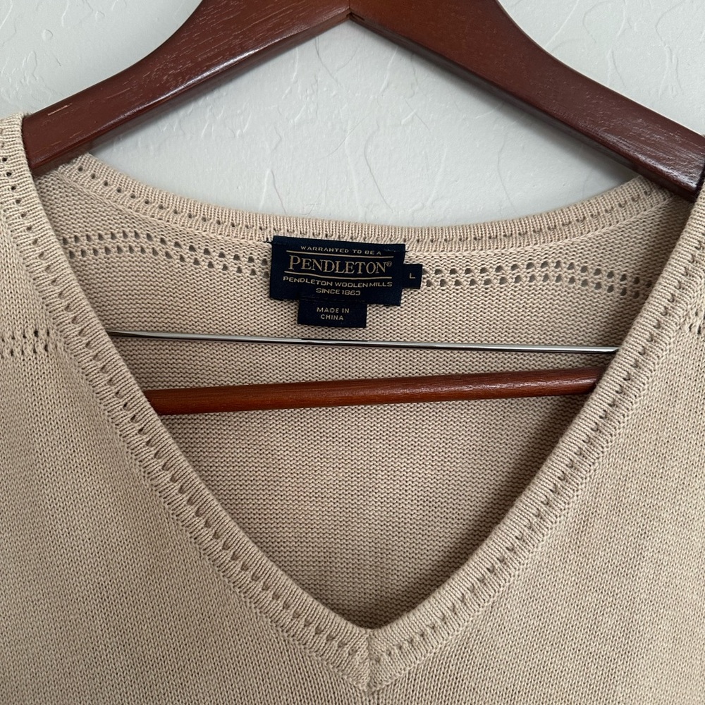 Pendleton Boho Sweater Tunic Light Tan / Beige Si… - image 4